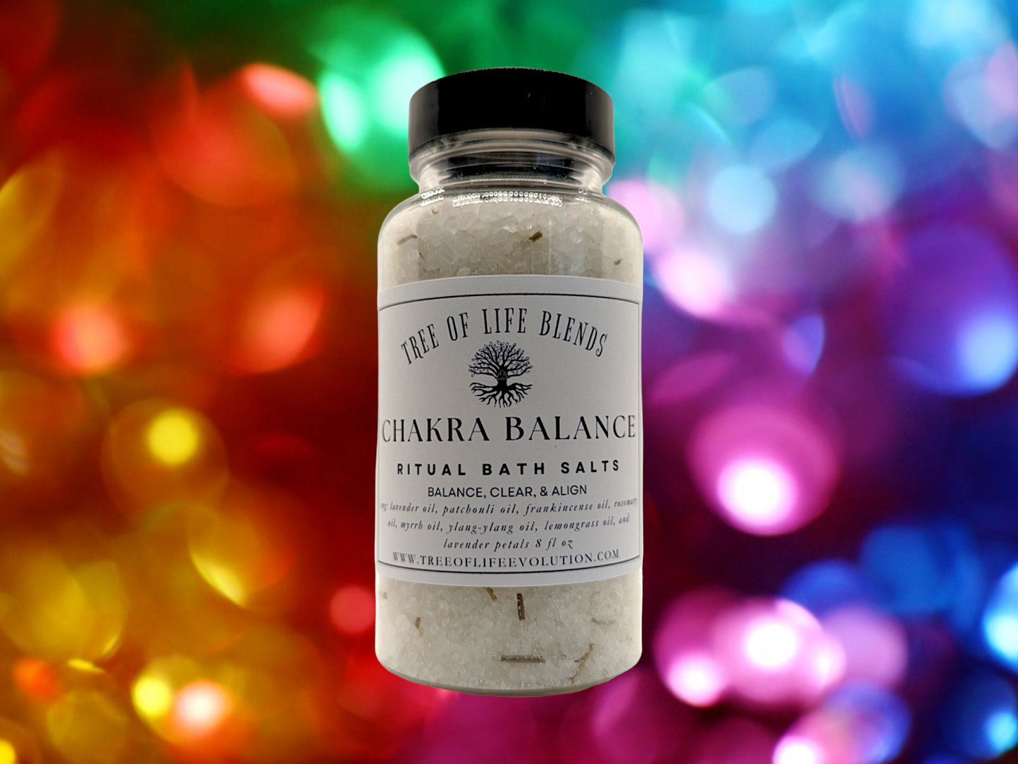 Chakra Balance Bath Salts | Clearing & Alignment Bath Salts | Dead Sea & Essential Oil Bath 