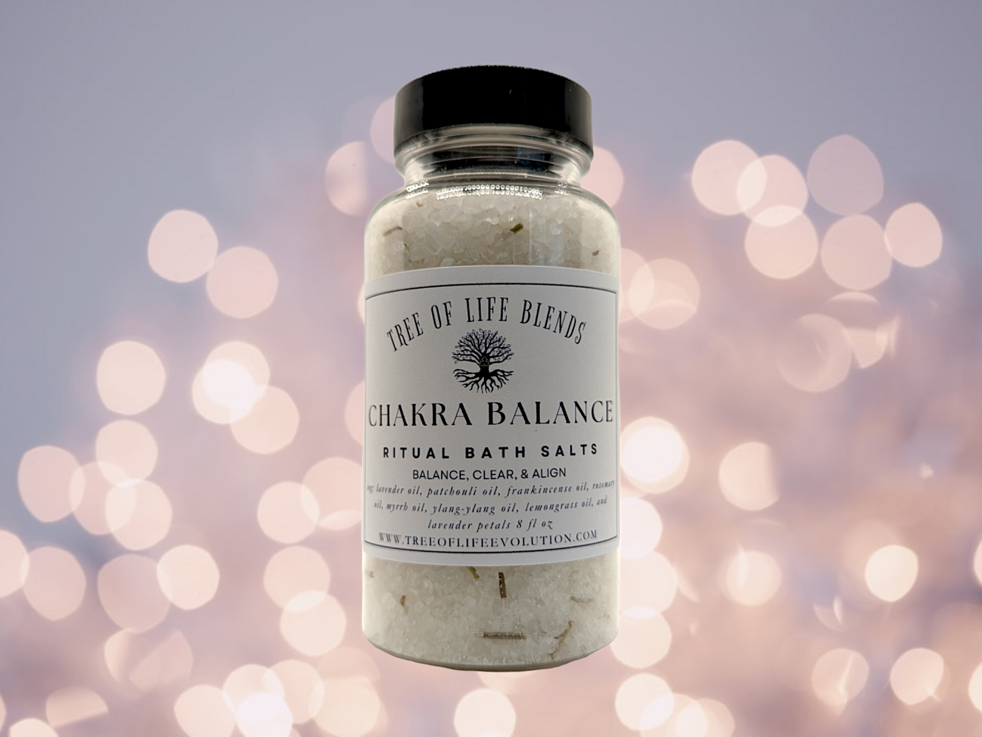 Chakra Balance Bath Salts | Clearing & Alignment Bath Salts | Dead Sea & Essential Oil Bath 