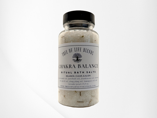 Chakra Balance Bath Salts | Clearing & Alignment Bath Salts | Dead Sea & Essential Oil Bath 