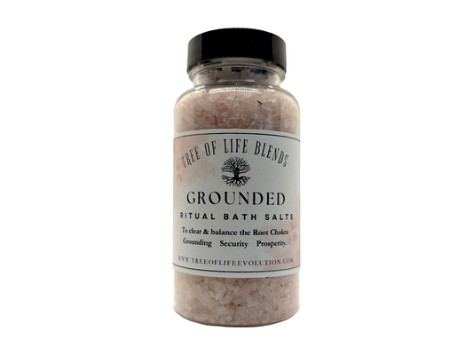Grounded Bath Salts | Root Chakra Bath Salts | Dead Sea & Essential Oil Bath Salts