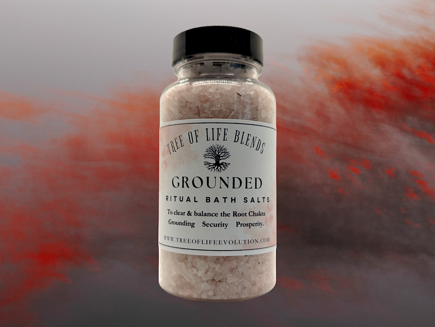 Grounded Bath Salts | Root Chakra Bath Salts | Dead Sea & Essential Oil Bath Salts