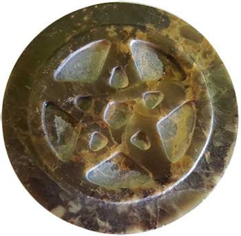 Pentagram Altar Tile, Soapstone 3"