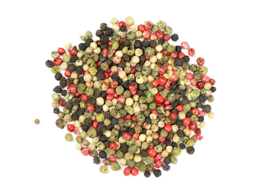 Rainbow Peppercorn Mix | Whole Rainbow Peppercorn Mix | Piper nigrum | Schinus terebinthifolius 1 oz