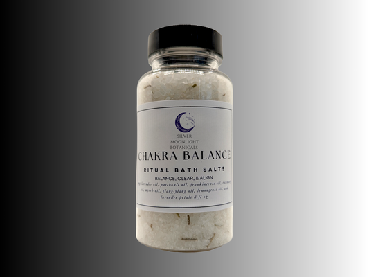 Chakra Balance Bath Salts | Clearing & Alignment Bath Salts | Dead Sea & Essential Oil Bath Salts
