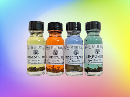 Four Elements Oils Collection | Earth, Air, Fire, Water Elemental Oil Collection