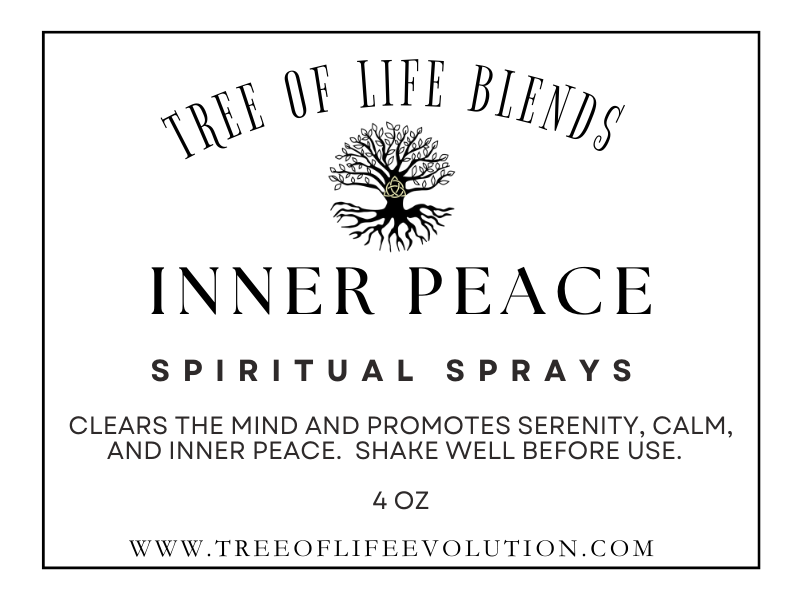 Inner Peace Spray label