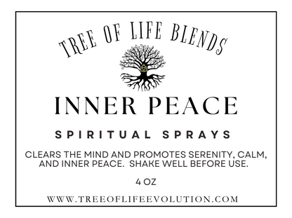 Inner Peace Spray label