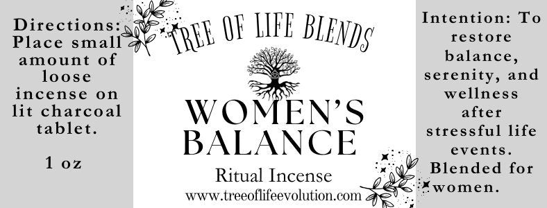 Women's Balance Ritual Incense | Intention Incense | Spiritual Incense