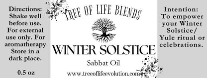 Winter Solstice Oil Blend | Yule Oil Blend | Sabbat Oil Blend